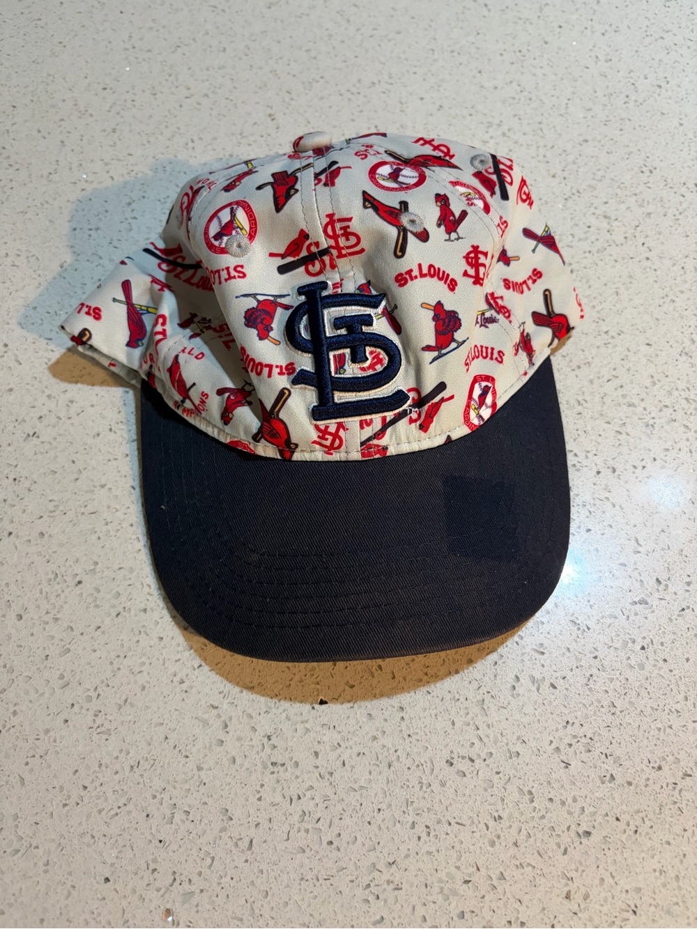 Vintage St. Louis Cardinals baseball SnapBack Hat All Over Print Logo Cap